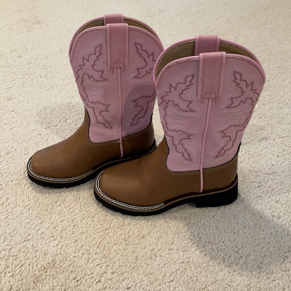 Pink toddler cowboy boots